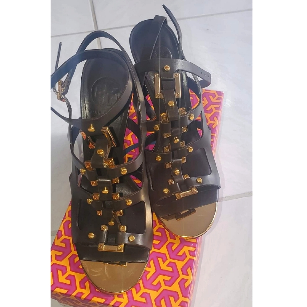 Tory Burch gladiator heels | size 8